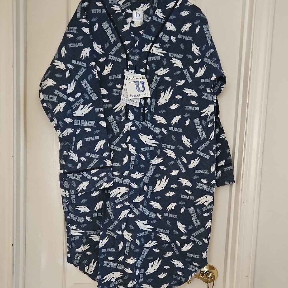 UNR Blue Graphic Print Robe - Picture 1 of 5